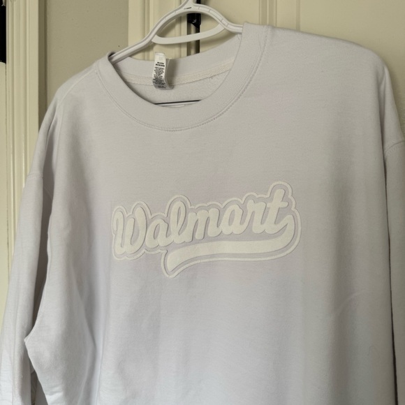Walmart White Graphic Sweatshirt - Picture 4 of 6